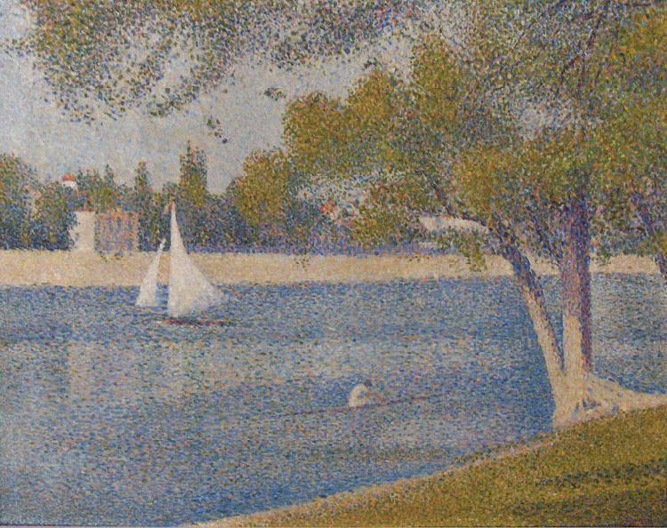 Georges Seurat The river Seine at La Grande-Jatte china oil painting image